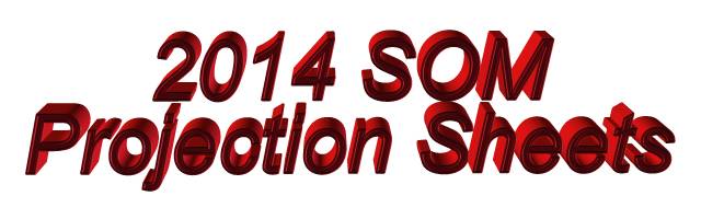 Ultimate Strat Baseball Presents Bundy's 2014 SOM Projection Sheets