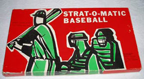 Ultimate Strat Baseball Newsletter, old Strat-o-matic Game Box in Logo