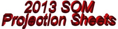 Ultimate Strat Baseball - Bundy's 2013 SOM Projection Sheets
