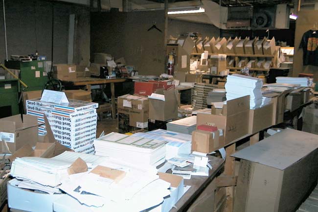 Strat-o-matic Shipping Back Room where Orders are processed Strat-o-matic Shipping Back Room where Orders are processed