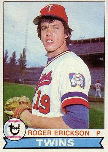 Ultimate Strat Baseball Newsletter, Photo of Roger Erickson Topps Baseball Card with Minnesota Twins