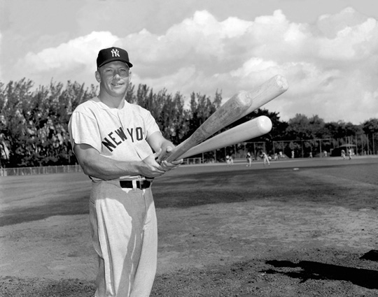 Carl Kidwiler Photo of the Great ex-Yankee Mickey Mantle, Photo1, Ultimate Strat Baseball Newsletter